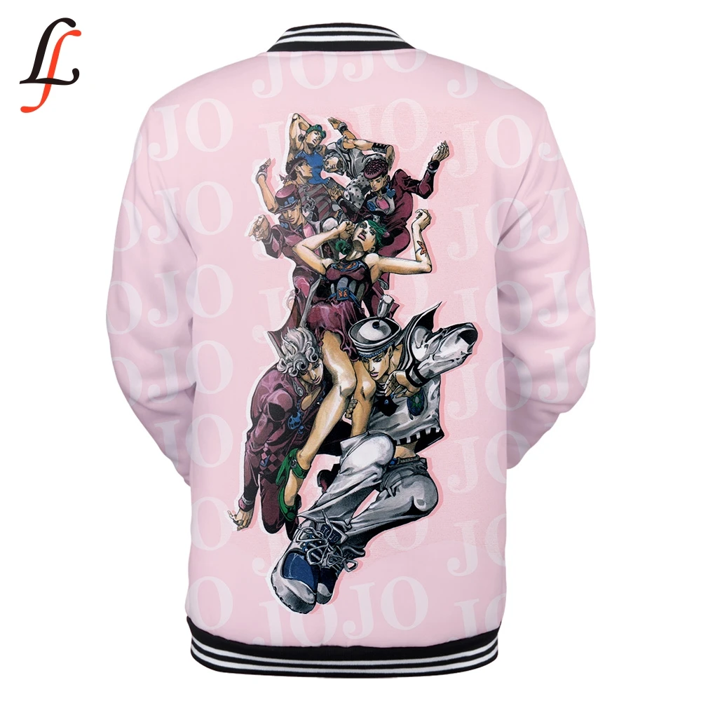 JOJO 3D толстовки женские/мужские зимние повседневные Harajuku бейсбольная куртка Modis