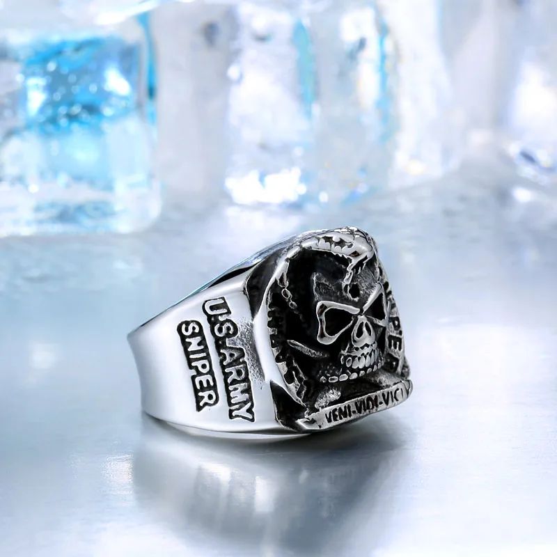 Байер 2017 уникальный Дизайн панк змея череп кольцо для человека Готический