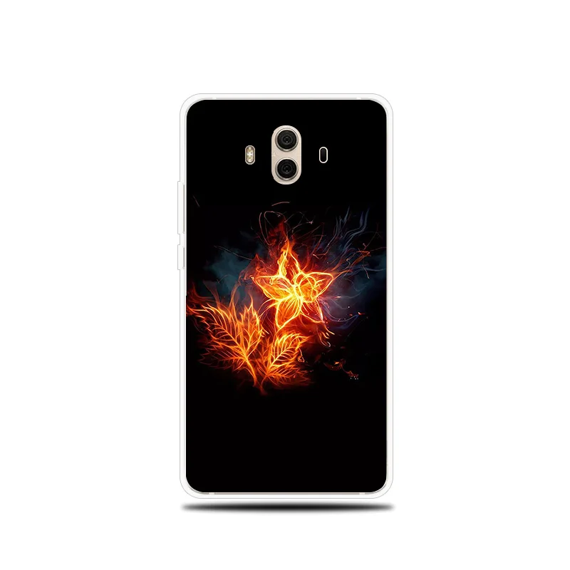 Flame Fire Patterned Silicone Phone Case For Huawei Mate 8 9 10 Lite Pro Cover Soft Shell for 20 |