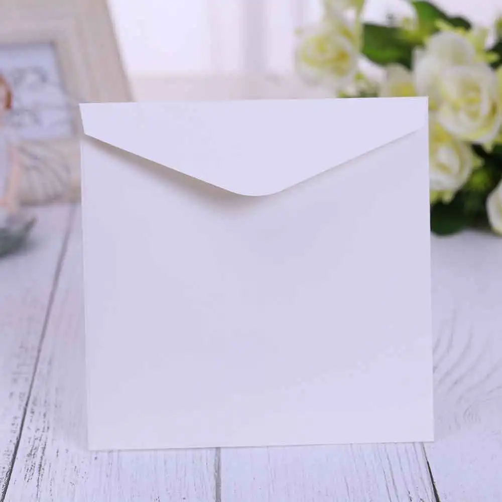 Envelops 40 штук Изысканный Европейский резной узор свадебные приглашения карты выдалбливают поделки для свадебной вечеринки день рождения банкета - Цвет: Envelops
