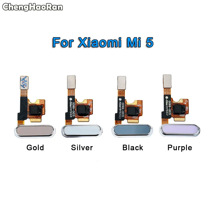 ChengHaoRan для Xiaomi Mi 5 5X 5C 5S Plus Mi5 Mi5s Главная кнопка сканер отпечатков пальцев Сенсорный