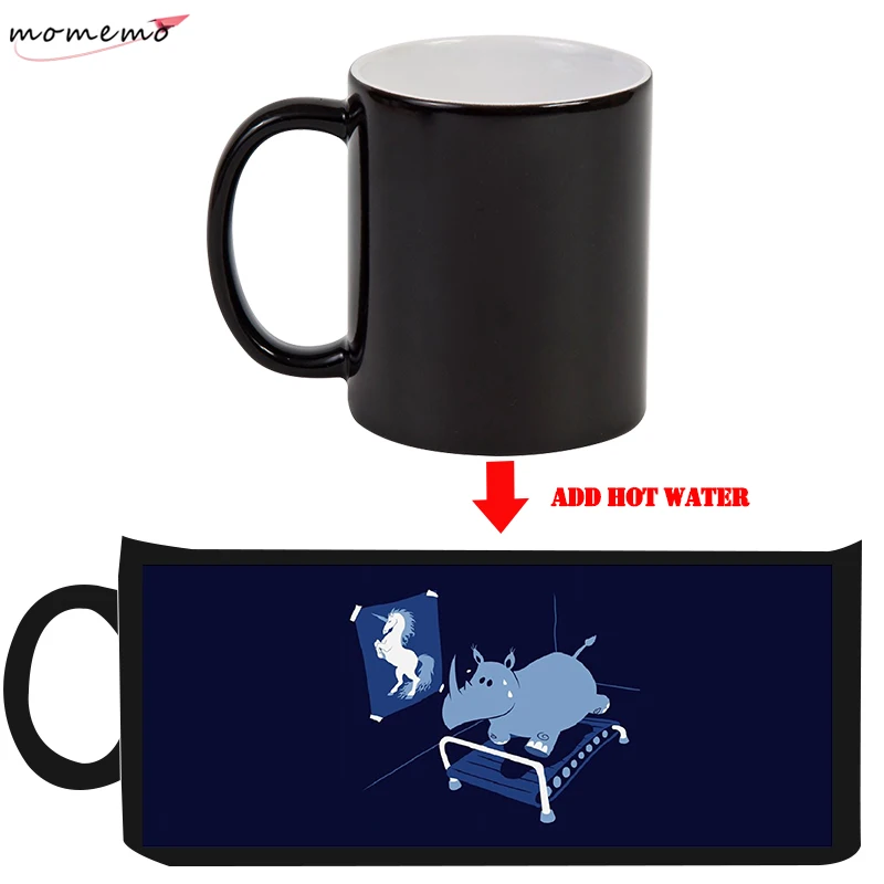 MOMEMO уменьшить вес оригинальная кружка для кофе Волшебная Термочувствительная с