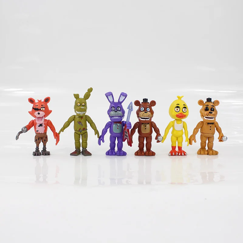 Style C-6pcs 18 стилей 14 см FNAF Five Nights At Freddy's Sister расположение Funtime Фокси баллора кукла кошмар Фредди ПВХ фигурка игрушка - Цвет: Style C-6pcs