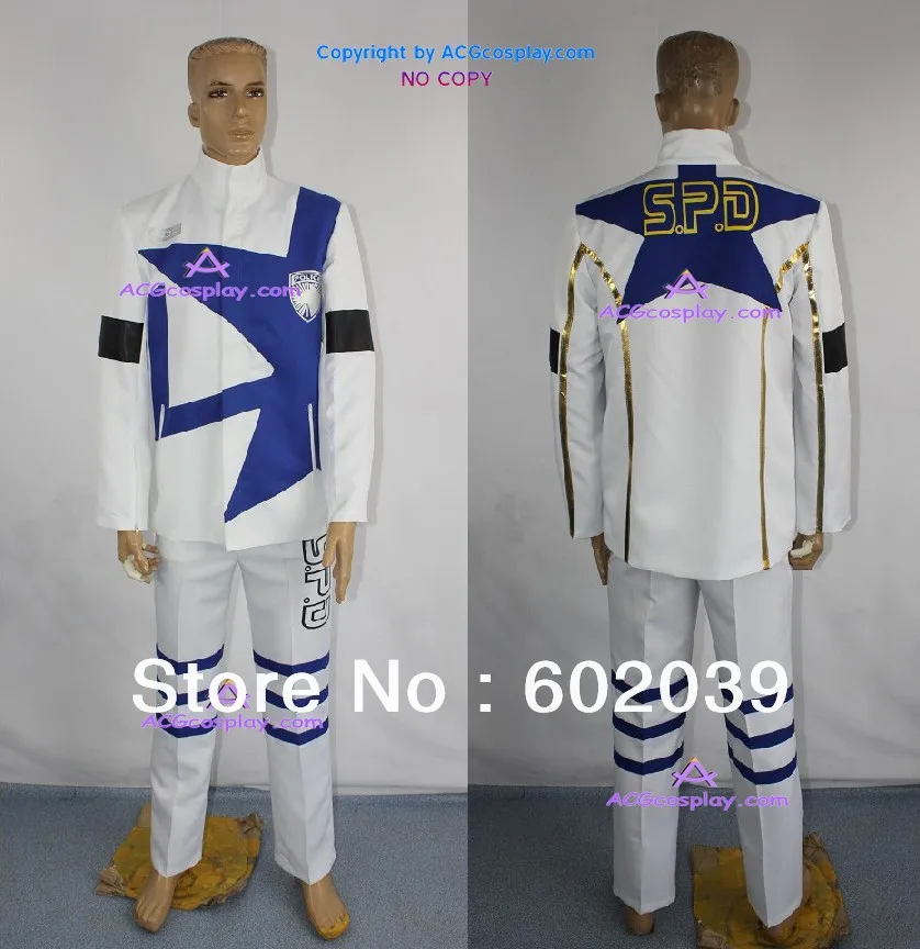 Костюм для косплея Tokusou Sentai Dekaranger Deka Break белый синяя версия | Тематическая одежда и