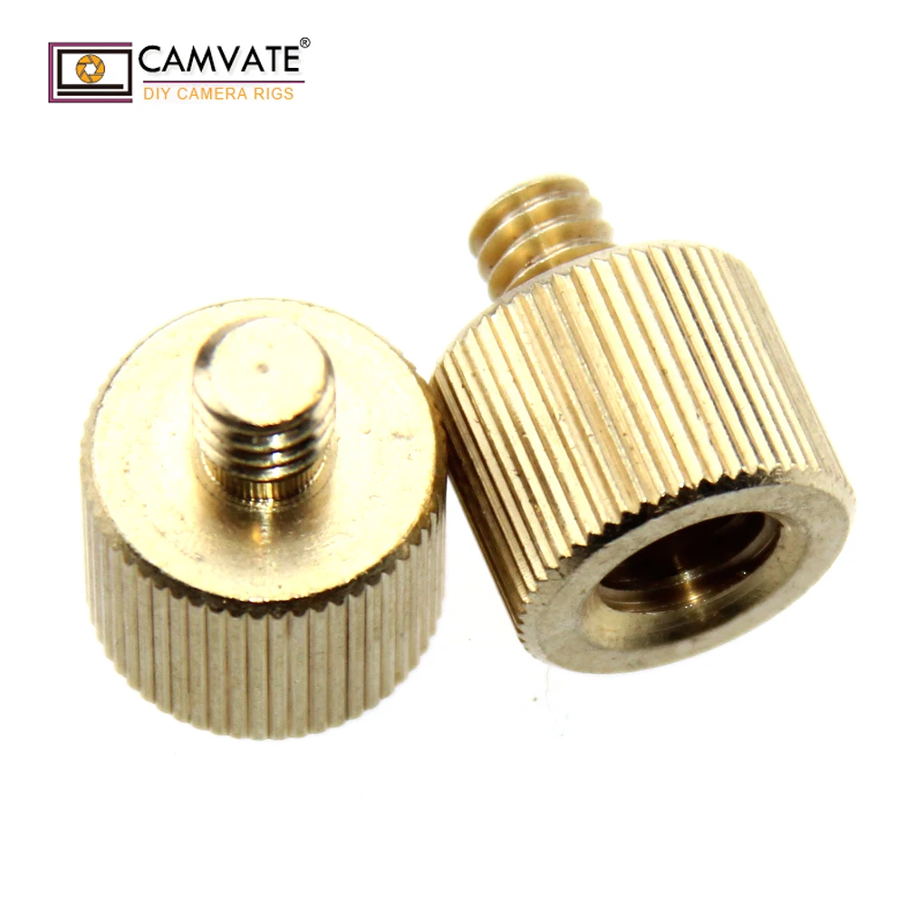 CAMVATE 2 пакета 3/8 &quot 16 гнездо на 1/4&quot 20 Мужской штатив резьба редуктор адаптер для