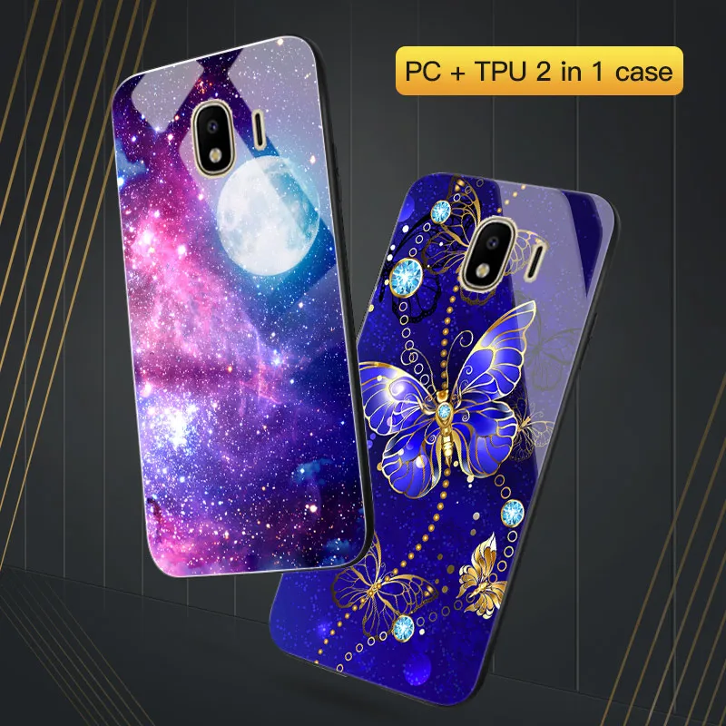 Чехол для Samsung J6 2018 бампер Galaxy J4 Plus задняя крышка J3 J5 J7 2017 EU черный Жесткий