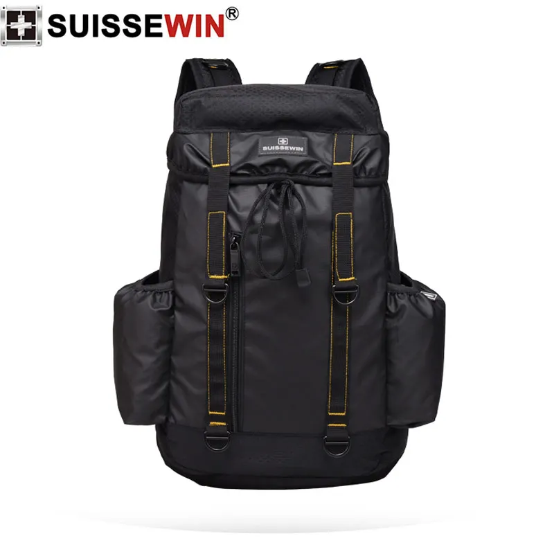 2019 новый швейцарский бренд suissewin черный нейлоновый водонепроницаемый рюкзак