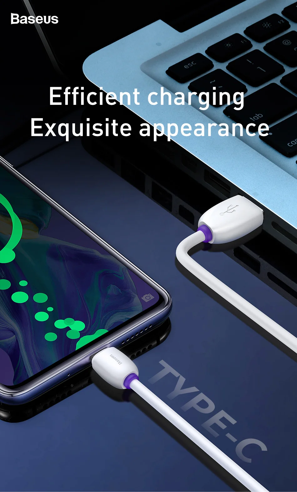 Baseus 5A usb type-C кабель для быстрой зарядки type-c кабель для huawei mate 20 P30 P20 Pro Lite Xiaomi Mi 9 samsung S10 USB-C зарядное устройство