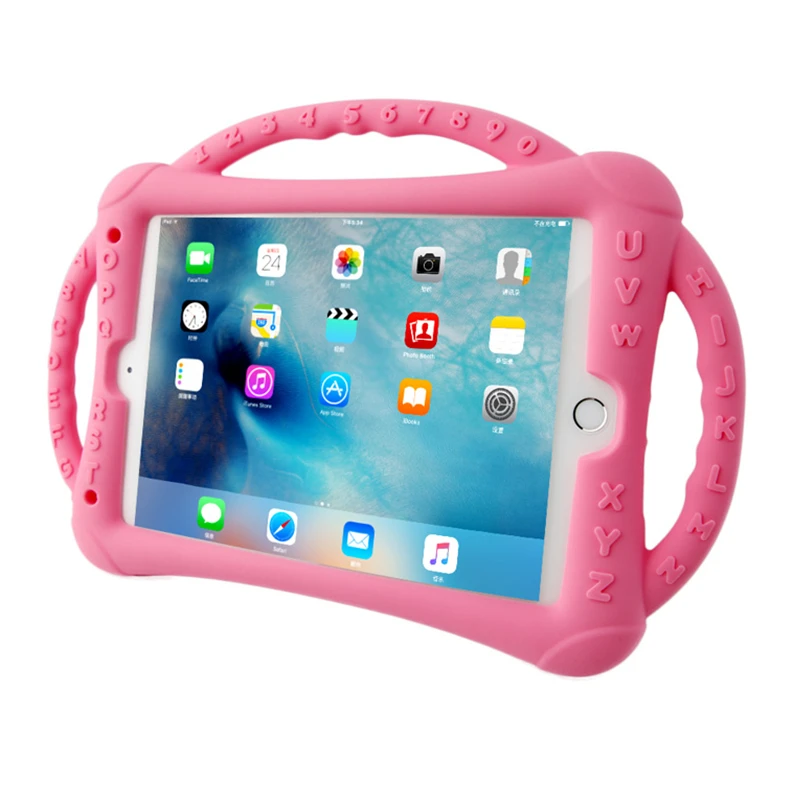 

Case for iPad Air 1 2 Pro 9.7 Hand-held Shockproof EVA Silicon Full Body Kids Cover for iPad 9.7 2018 Mini 2/3/4/5 Funda Coque