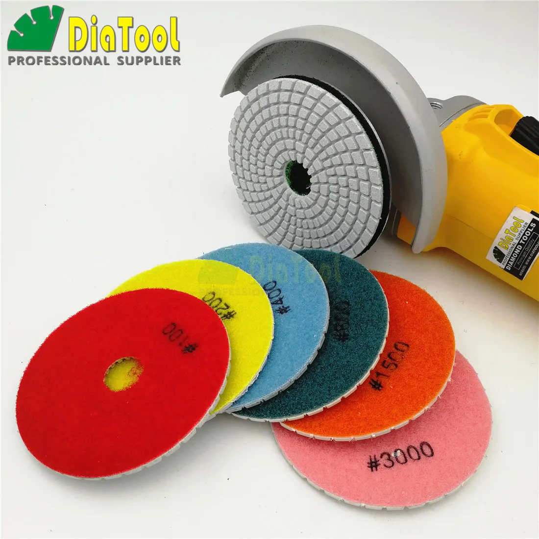 7 шт. алмазные полимерные накладки SHDIATOOL 4 дюйма/100 мм|polishing pad|resin polishing pads100mm pads |