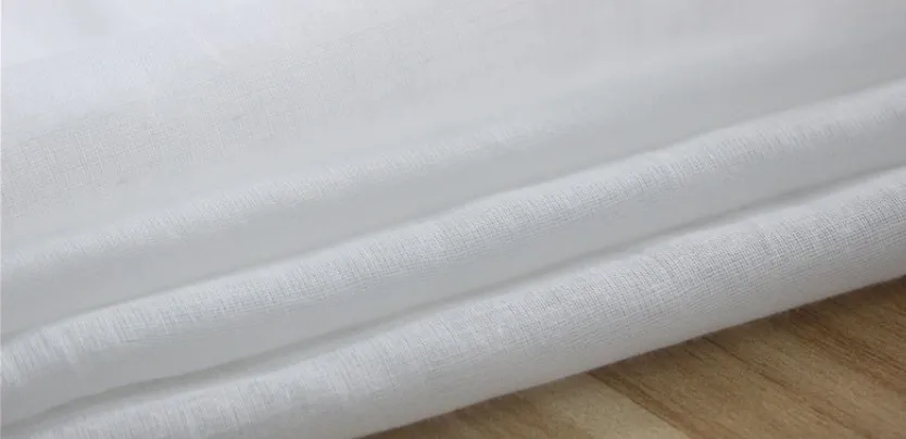 SUJASANMY Soild Белый цвет 60X60/70X70 тонкий хлопок вуаль ткань марля одежда подкладка Tissu карман для одежды текстиль один метр
