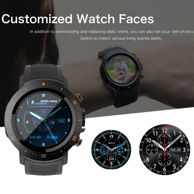 4G Smart wristwatch Android 7.1 MTK6739 530mAh sports GPS Heart Rate monitor 1GB RAM 16GB ROM SmartWatch with Camera for present |