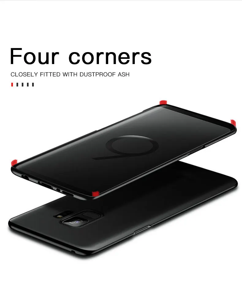Ультратонкий матовый пластиковый чехол для телефона samsung Galaxy S8, S9 Plus, S7 Edge, чехол на заднюю панель s, чехол для samsung Note 8, 9, S9