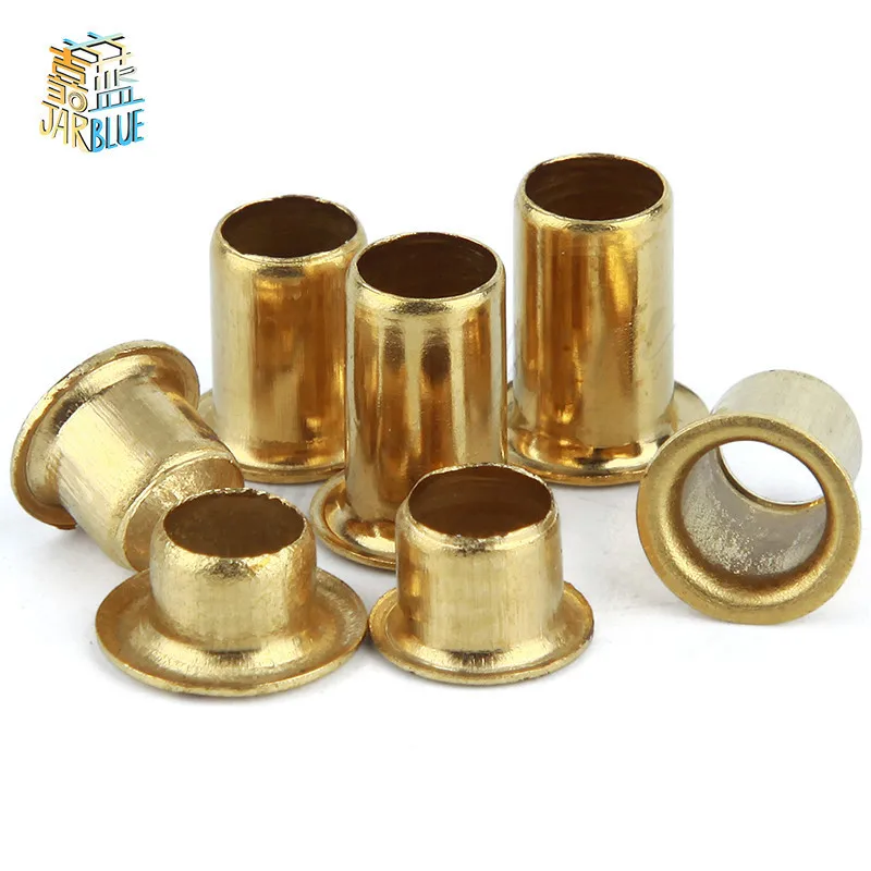 

300pcs hollow rivet 2mm copper Hollow Rivet m2*2.5/3/3.5/4mm Brand Double-sided Circuit Board PCB vias nails