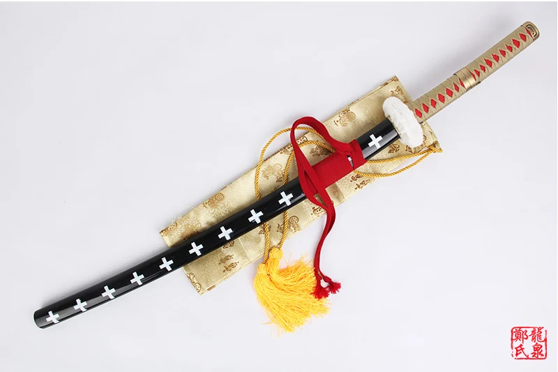 Real steel Surgeon of Death Katana swords decoration prop red/white for Anime One Piece Cosplay Trafalgar D. Water Law's Sword - Color: ZS-9470