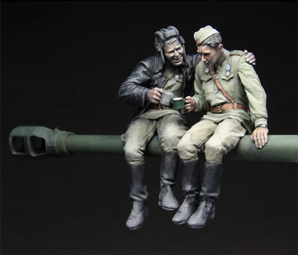 1/35 наборы моделей фигурок из смолы красные армейские танкеры во время отдыха 1943-45