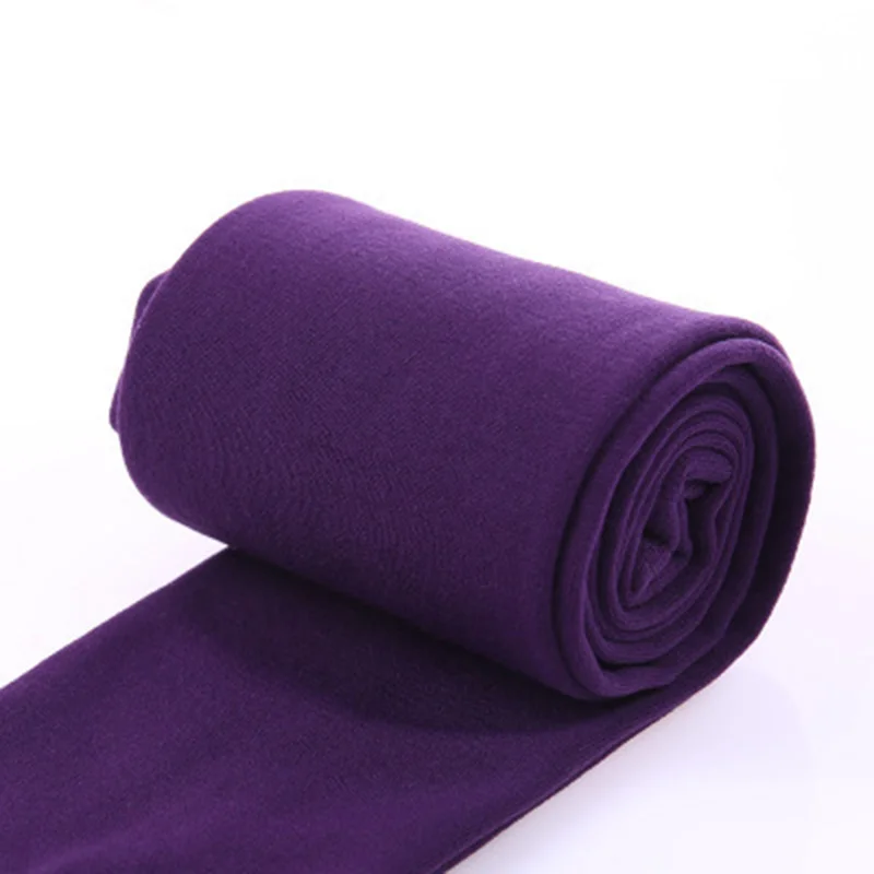 purple Женские теплые зимние леггинсы, эластичные плотные флисовые штаны из спандекса, леггинсы длиной до лодыжки, 9 цветов, обтягивающие леггинсы для фитнеса - Цвет: purple