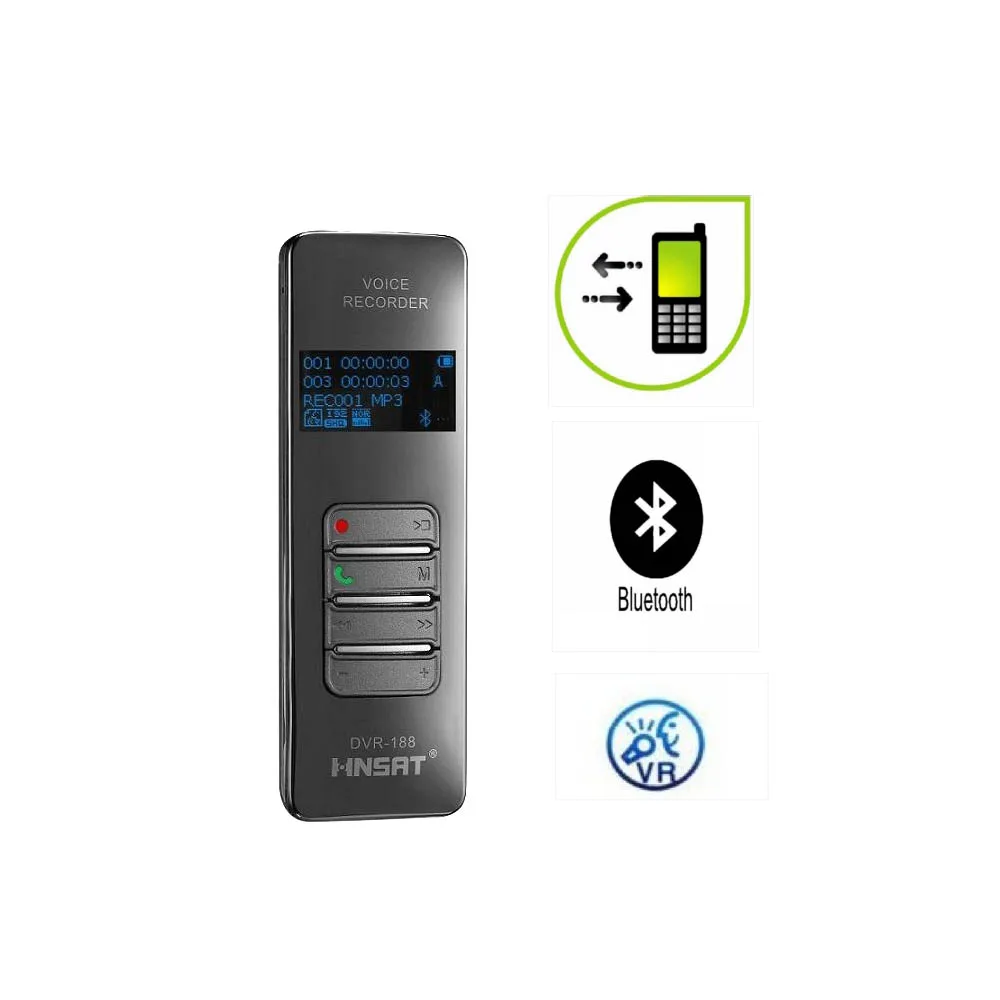 Диктофон VOX VOSpassword с поддержкой Bluetooth и функцией записи голоса|Цифровые диктофоны|
