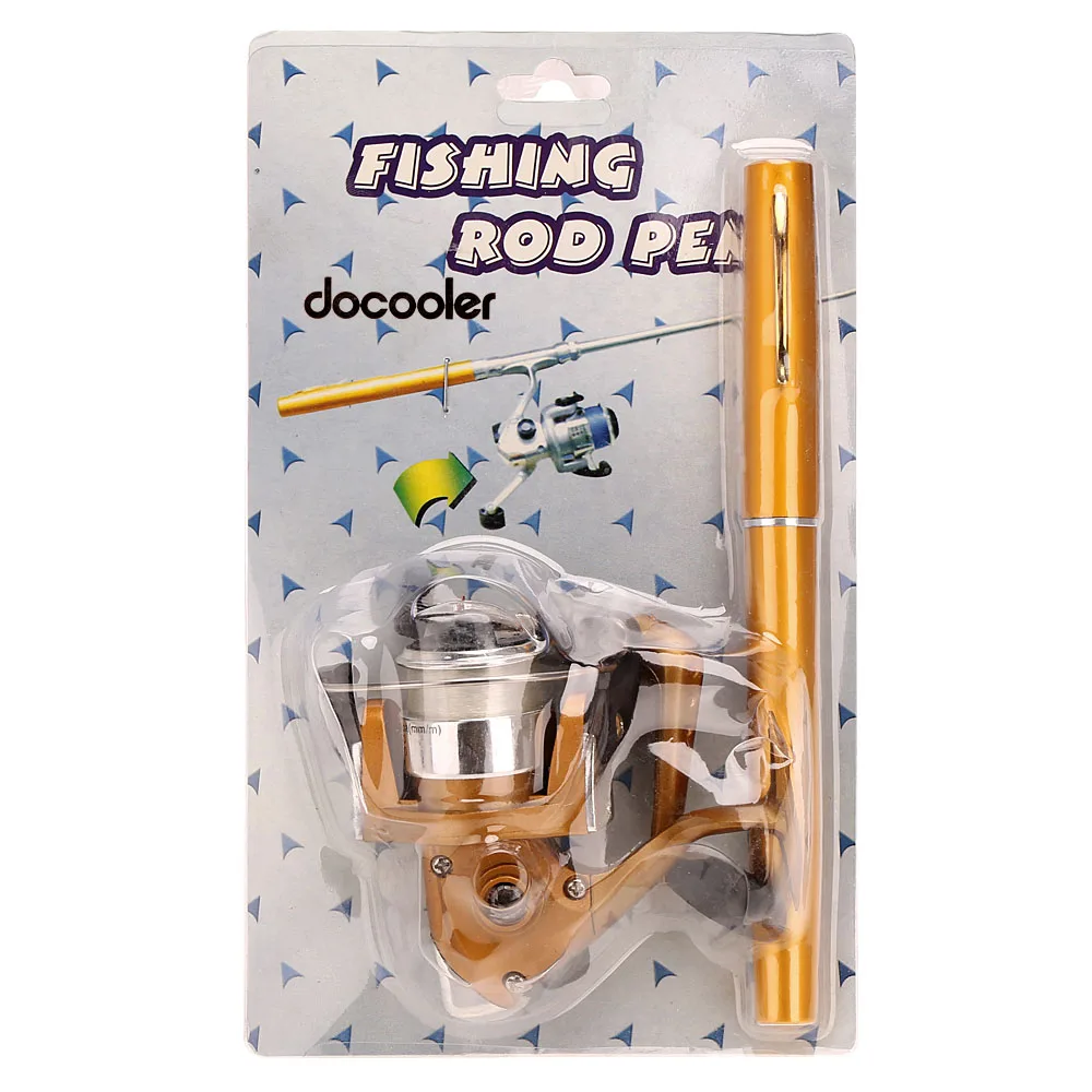 Портативная карманная Удочка + катушка рыболовные аксессуары из алюминиевого