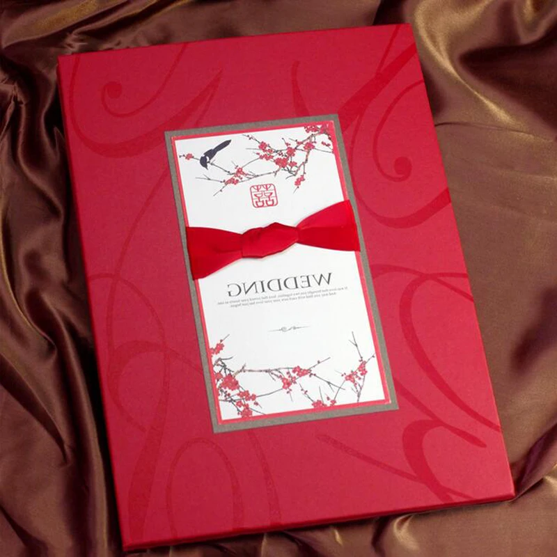 Красная Свадебная декорация Гостевая книга Ранняя сувениры для приема подарок