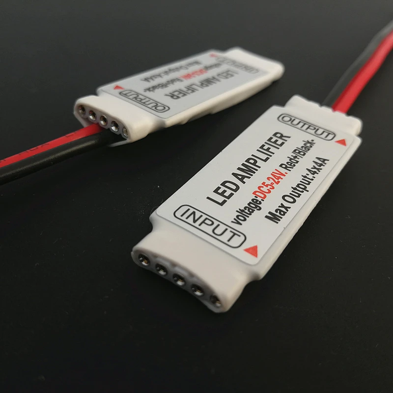 Ультратонкий Портативный ретранслятор для светодиодной ленты SMD 5050 RGBW DC 5-24 В Mini