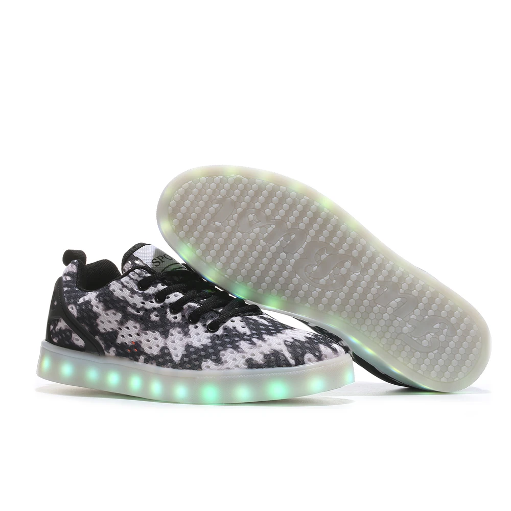LED shoes men Luminous Light Up New tenis led Casual Hot Fashion casual Glowing neon male flat with USB Charge lace up | Обувь