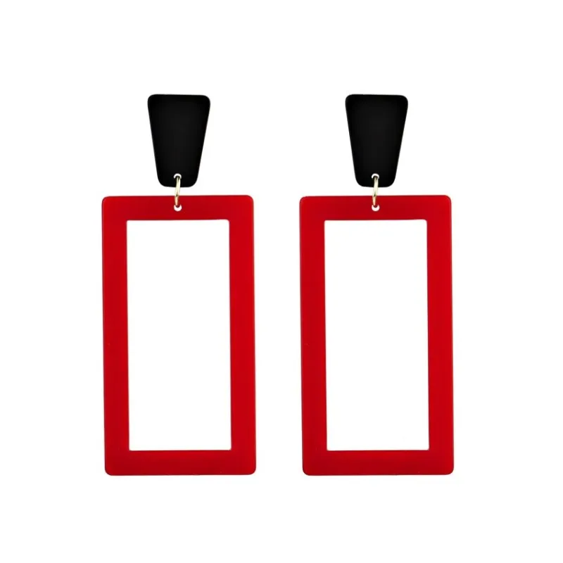 

3.4*8.6cm Fashion Square Women Dangle Earrings For Women Jewelry Big Women Earrings Personality Earring Valentine's Day Gift