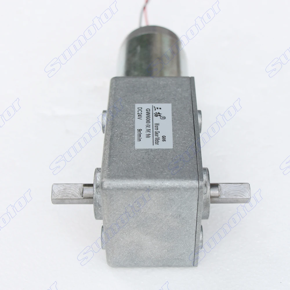 GW600 DC 12V 24V хвостовый вал для кодировщика червячного двигателя электродвигателя с