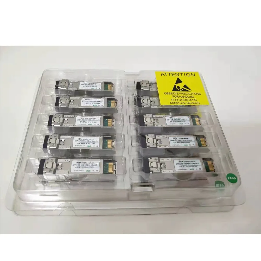 10G BIDI SFP Модуль LC + модульный приемопередатчик волоконно-оптический трансивер 20 км