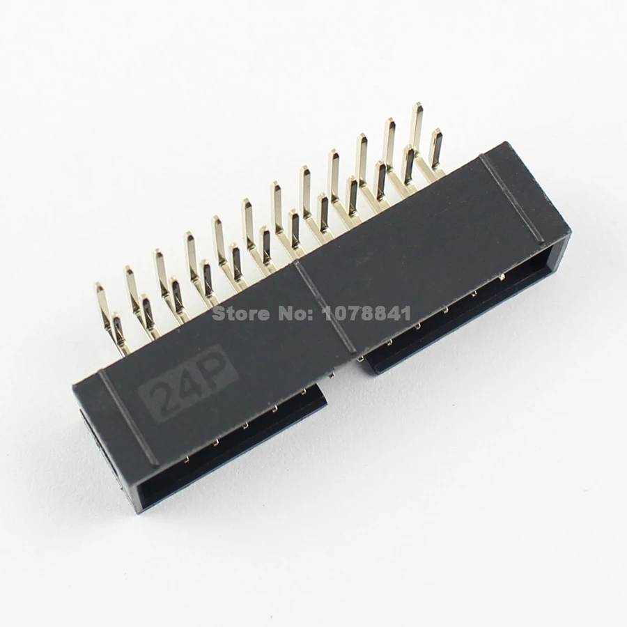 10 шт. прямоугольные штекерные разъемы 2 54 мм 2x12 Pin 24 Pin|connector 2.54mm|connector 10connector idc |