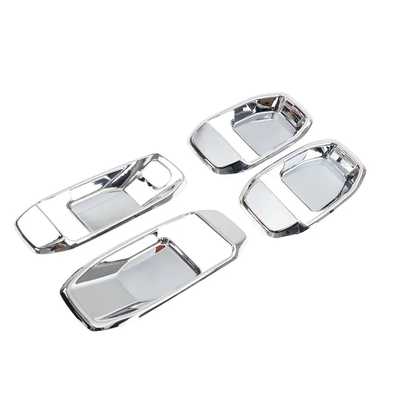 chrome 4 door MOPAI интерьерные молдинги для Jeep Wrangler JL, автомобильные дверные ручки, декоративные крышки, наклейки для Jeep Wrangler, аксессуары - Название цвета: chrome 4 door