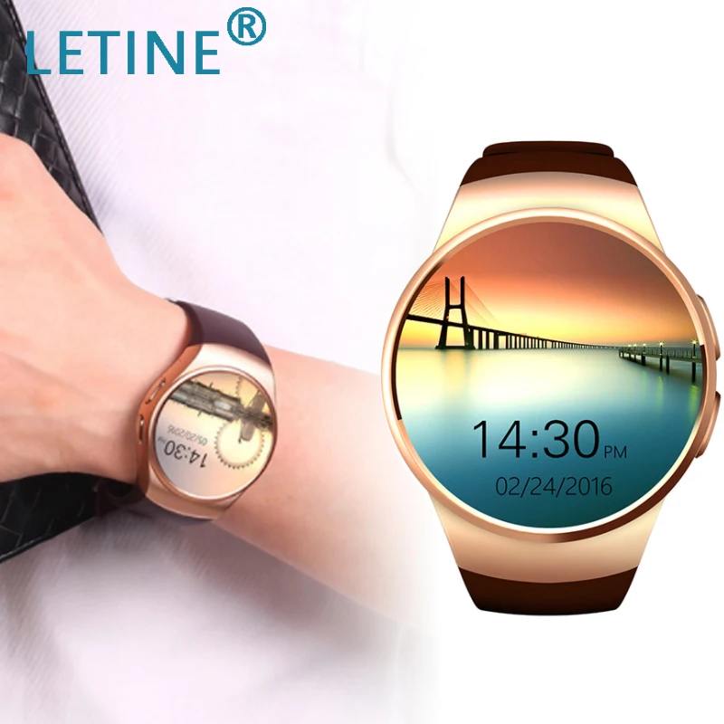 Letine Kingwear KW18 электронные наручные часы телефон Bluetooth Смарт для мужчин и женщин