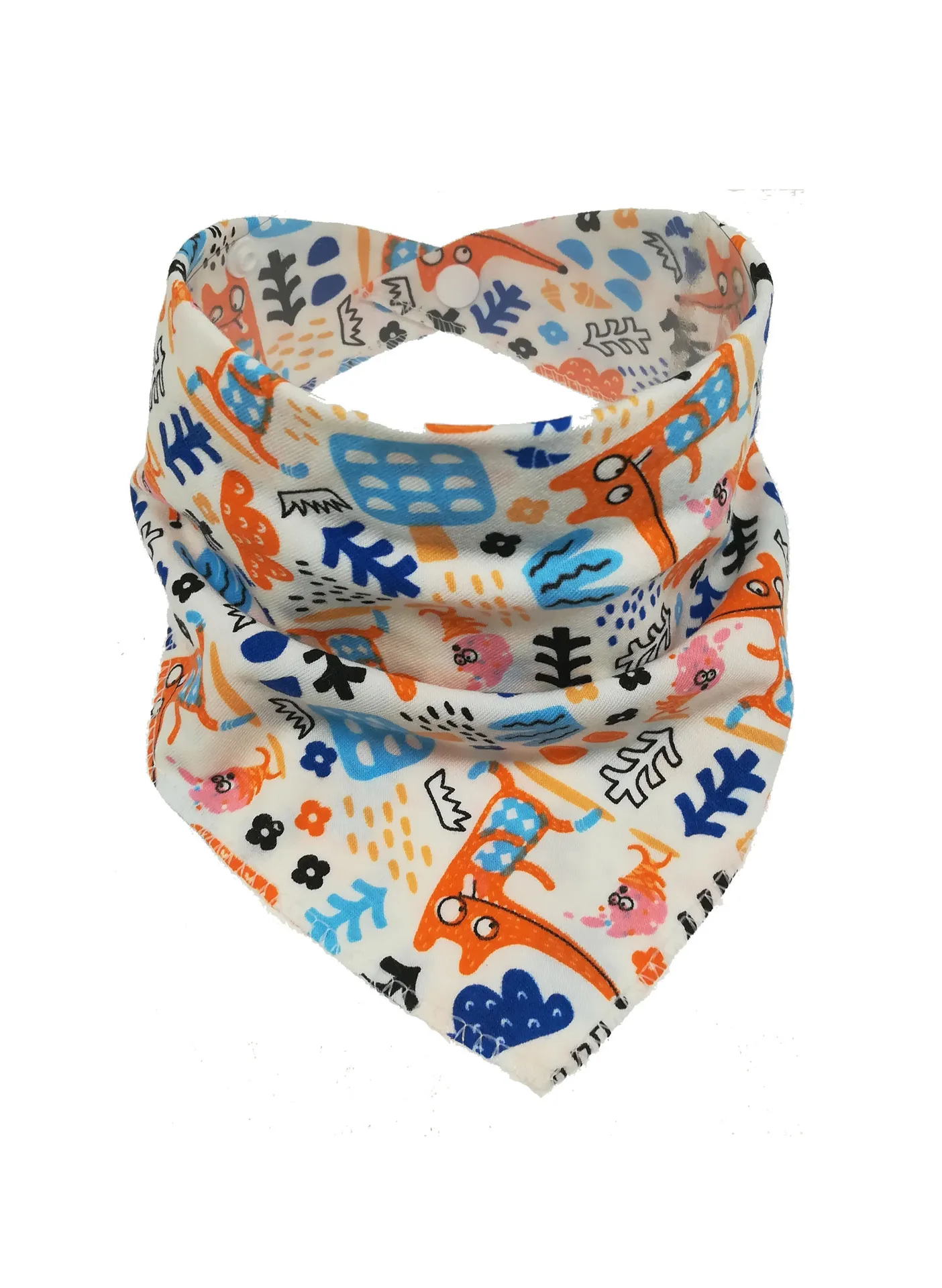 Cotton Bandana Bibs Baby Babador Feeding Smock Infant Burp Cloths Cartoon Saliva Towel Baby Eating Accessory Soft Baby Stuff