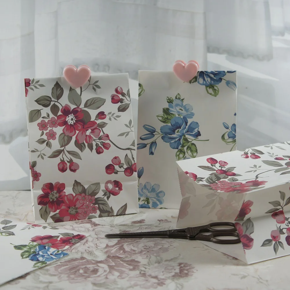 24 комплекта большой размер Розовый Красный Синий бумажный пакет подарочные