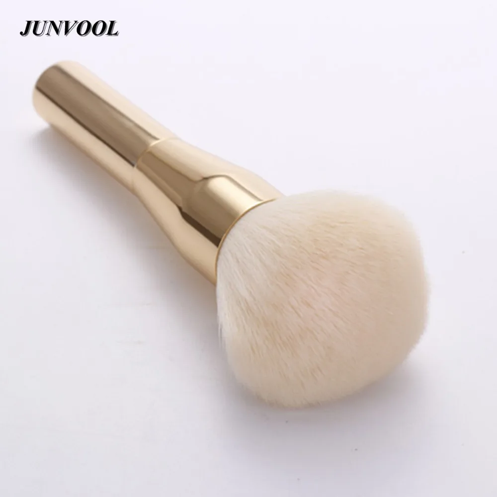 Розовая Золотая пудра кисть для румян очень большая красота Профессиональная