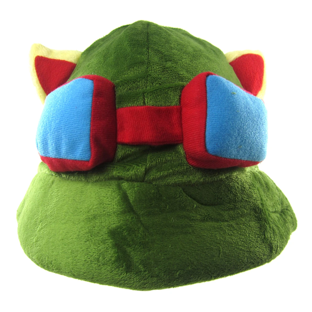 Brdwn Быстрый разведчик Teemo зеленый Косплэй крикет Кепки солнце шляпа с