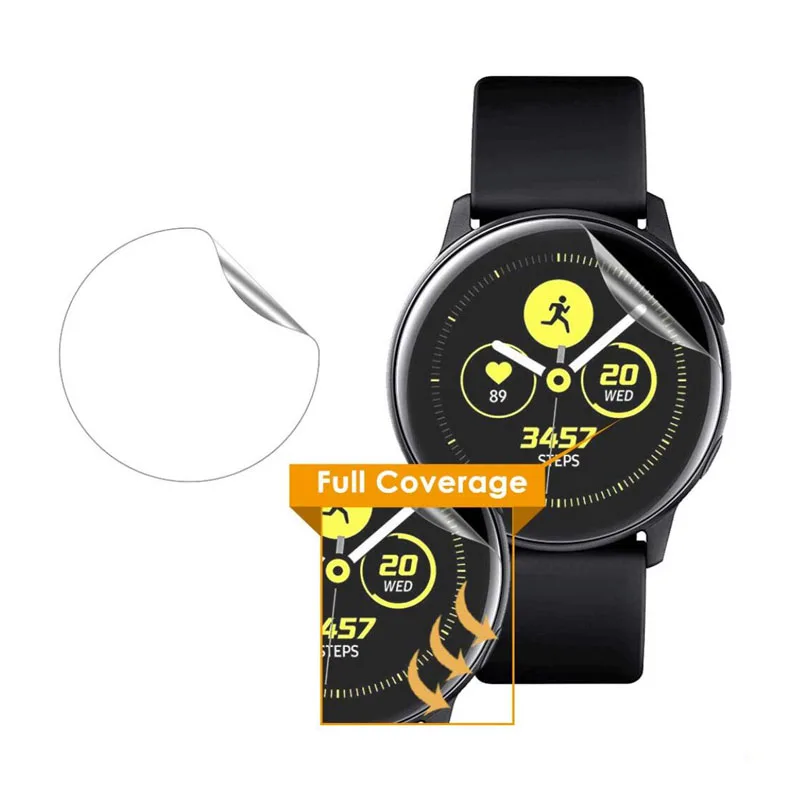 2 шт Анти-шок мягкая ТПУ Ультра прозрачная защитная пленка для Samsung Galaxy Watch Active