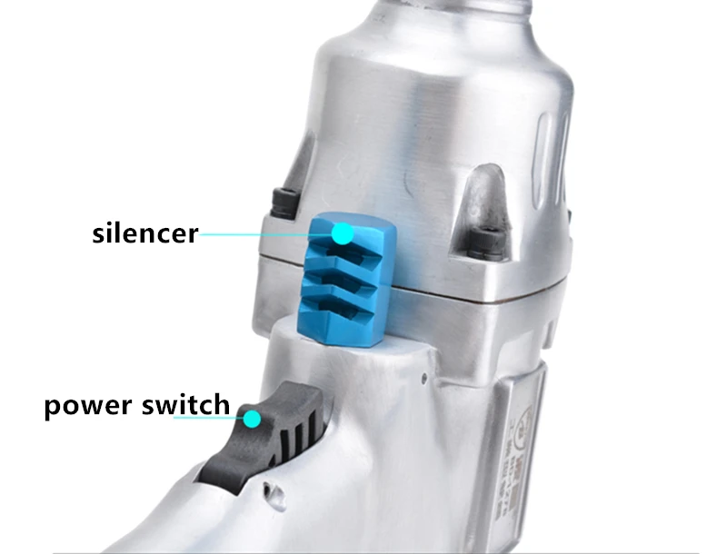 

1/2" Pneumatic Air Impact Wrench 1200Nm 7000rpm for Car Repairing Maintenance