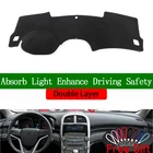 Двухслойные автомобильные наклейки для Chevrolet malibu 2011, 2012, 2013, 2014, крышка приборной панели, аксессуары для салона автомобиля, автомобильные наклейки с защитой от УФ-лучей