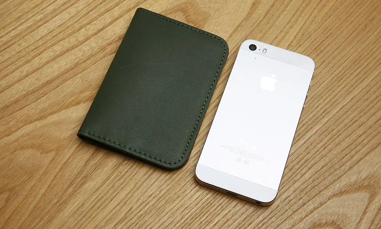 LANSPACE men's genuine leather card holder handmade wallet brand  coin purses holders