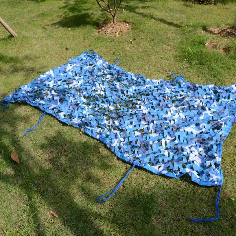 WELEAD 4x7 м усиленная камуфляжная сетка военный Белый Синий Песок для сада сетевая