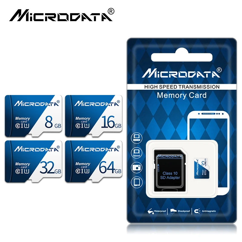 Class 10 Micro SD Card 128GB 64GB 32GB 16GB Memory Cards U1 Microsd Flash TF with package for mobile phone adapter | Компьютеры и офис