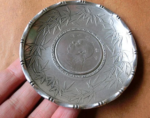 

Антикварные серебряные украшения, бамбуковые серебряные тарелки, декоративное искусство и ремесла