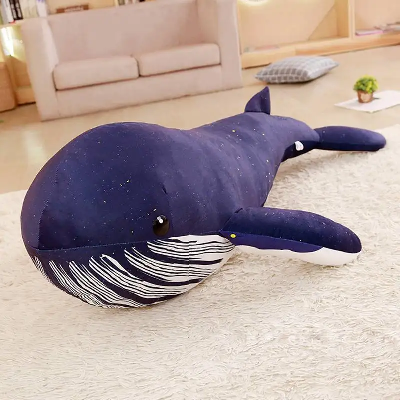 1 шт. 60 125 см Kawaii Большой синий кит кукла плюшевая мягкая игрушка большая подушка в