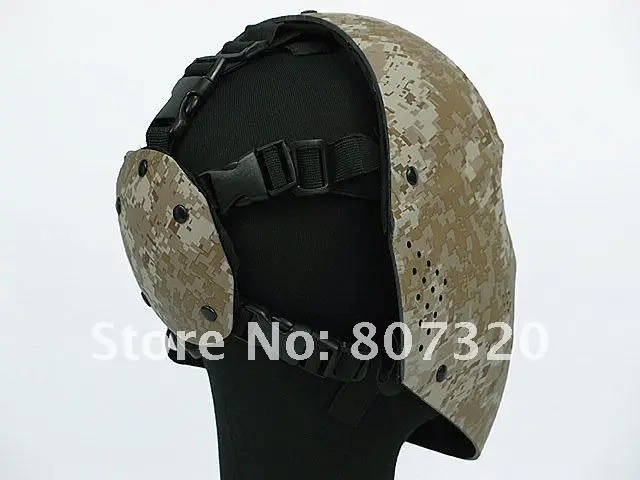 Полный уход за кожей лица Хоккей Тип Airsoft сетчатые очки маска черный A TACS CAMO MARPAT