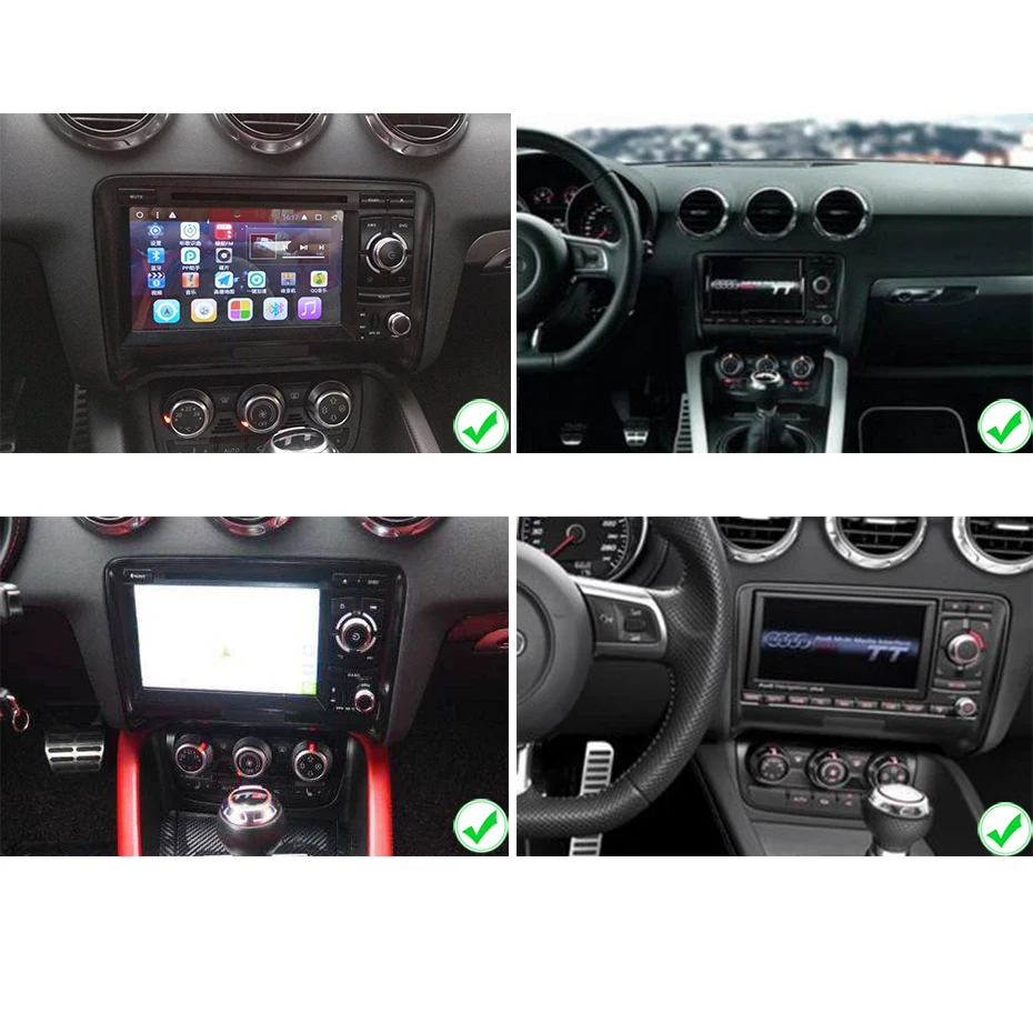 DSP ips 4G 64G Android 9,0 2 DIN автомобильный DVD gps для Audi TT MK2 8J 2006 2007 2008 2009 2010 2011 2012 мультимедийный плеер радио