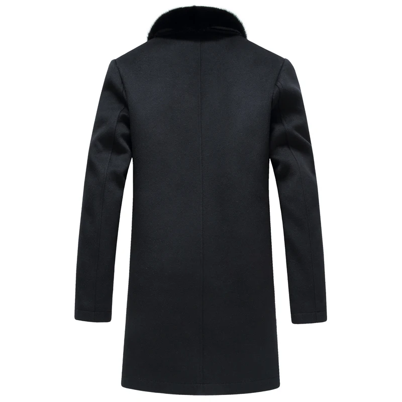 YIXINDA для мужчин из нового фонда 2018 осень зима Длинные норки меховой воротник мода