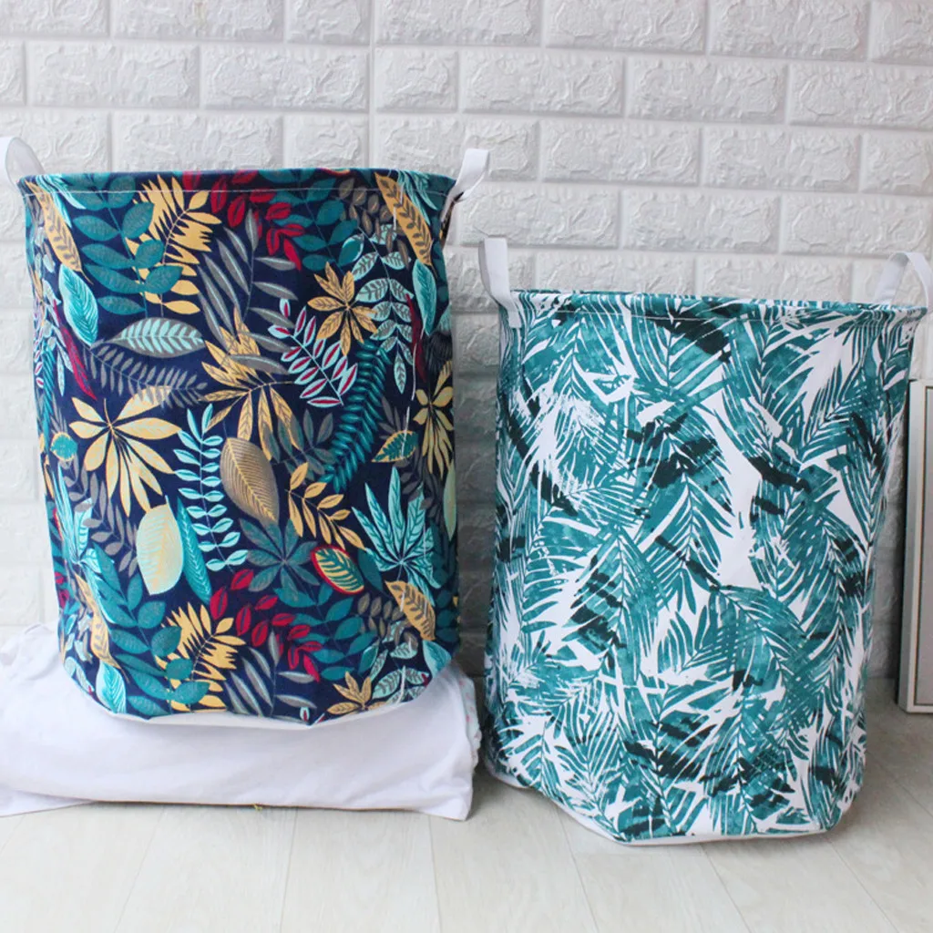 Корзина для белья коробка хранения игрушек супер большой мешок хлопковая