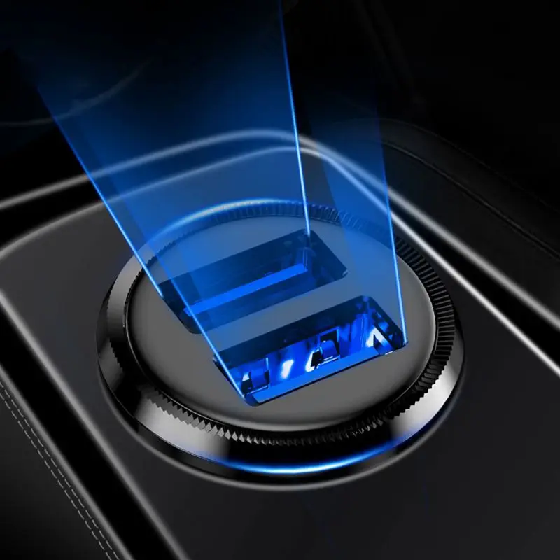 3.1A Новый мини двойной Переходник USB для зарядки в машине IPhone Xiaomi черный |