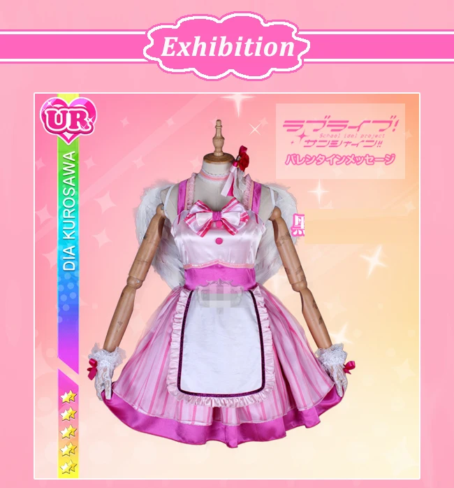 Размер на заказ lovelive Sunshine Azalea Galaxyk Kurosawa Dia Косплей Лолита платье Хэллоуин костюмы аниме одежда с крыльями cos
